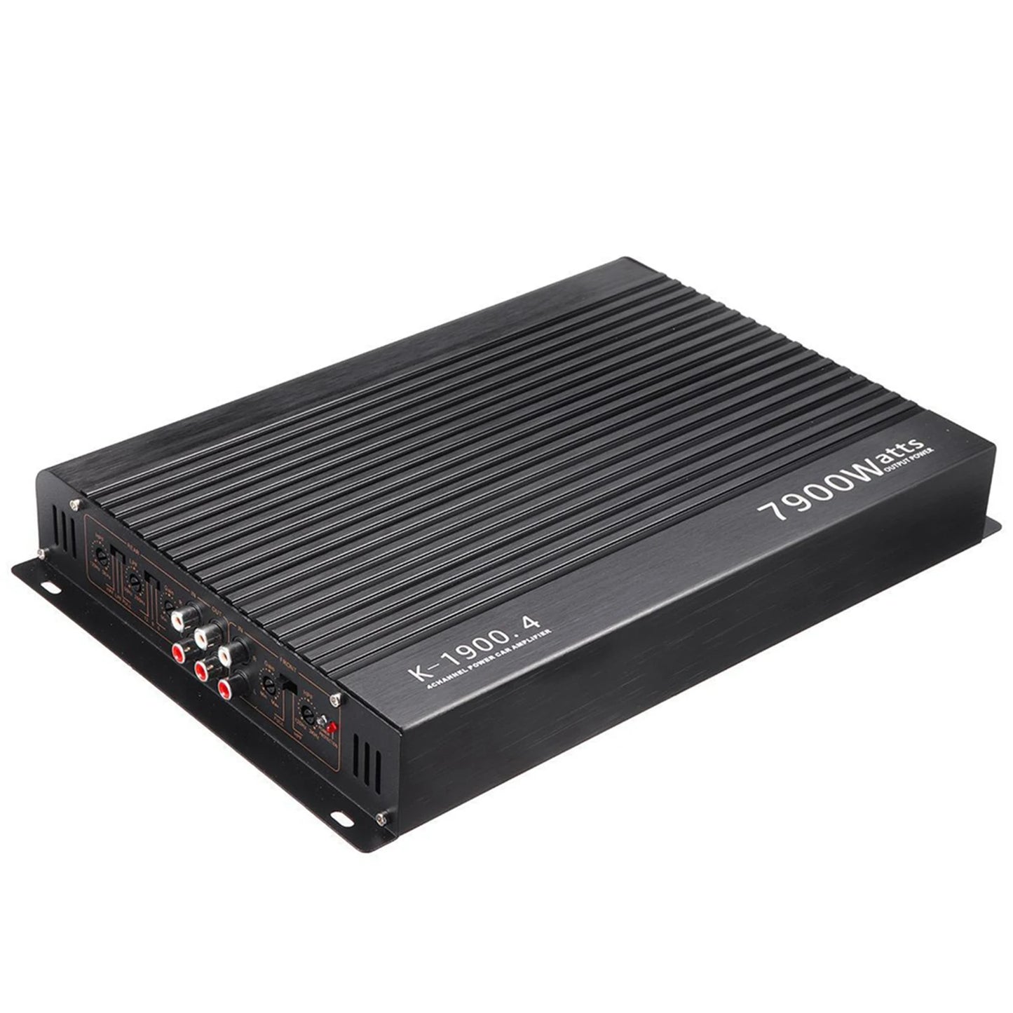 Amplificatore 12V  per auto a 4 canali Nero