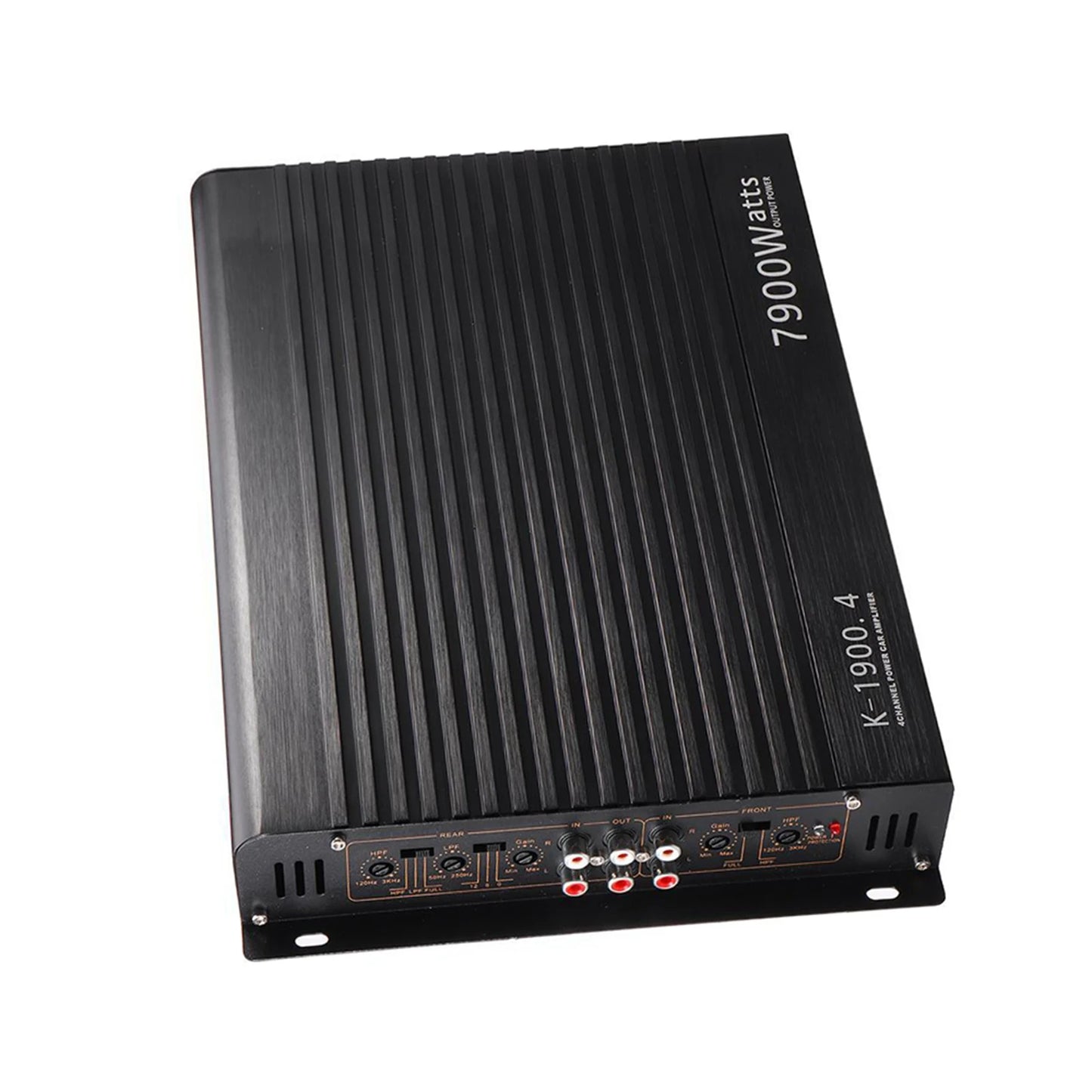 Amplificatore 12V  per auto a 4 canali Nero