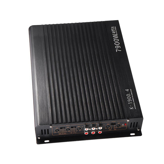 Amplificatore 12V  per auto a 4 canali Nero